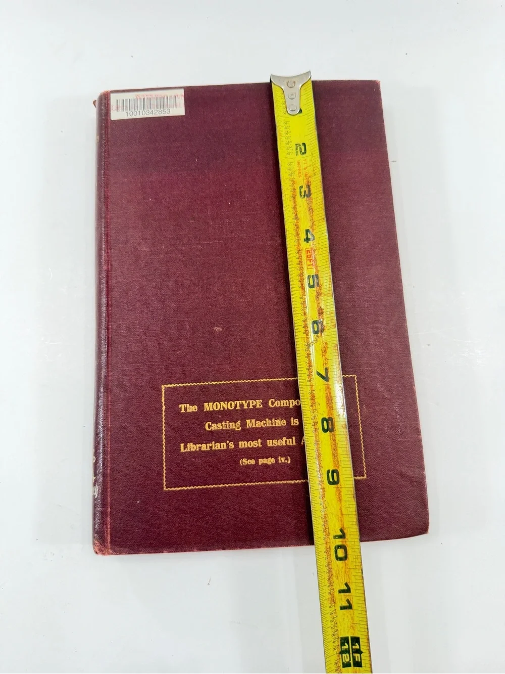 1910 Antique HC Book, Bibliography of Library Economy 1876-1909 By Cannons‎